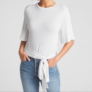 GAP Tops - Gap Women L XL 2XL White Belt Blouse Shirt GAP Tops - Gap Women L XL 2XL White Belt Blouse Shirt